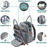 Baby Changing Bag Backpack Nappy Changing Back Pack Diaper Bags with Changing Mat & Pacifier Holder for Mom & Dad