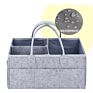 Baby Diaper Bag Basket Diaper Caddy Nursery Organizer Hanging Felt Diaper Caddy