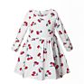 Baby Flower Girl Dresses Boho Cotton Long Sleeve Printing Kids Frocks Party Wear Girls Dress Children Clothes