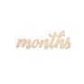 Baby Milestone Cards Numbers Wooden Blocks Baby Monthly Milestone Card Sign Baby Photo Prop Discs
