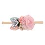Baby Nylon Artificial Floral Hairband Soft Head Bands Artificial Flower Newborn Kids Hair Accessories for Baby