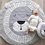 Baby Play Mats Carpet for Kids Room Koala Rabbit Animal Soft Cotton Crawling Mats round Floor Rug Play Mats