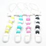 Baby Shower Gift Teether Toys Pacifier Clips Silicone Teething Beads Chain Bpa Free Pacifier Clip Holder