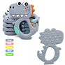 Baby Teether Bpa Food Grade Teething Teether Toy Animal Shape Baby Squirrel Elephant Teether Diy Customized Silicone Beads