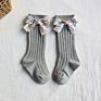 Baby to Toddler Girl Socks with Floral Bows 0-5 Years