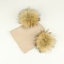 Baby Warm Knit Hat Infant Toddler Two Pom Pom Beanie Hat