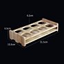 Bamboo Wine Cup Holder Condiments Rack Red Wine Cup Holder Bamboo Tray
