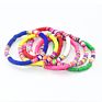 Beach Style Colorful Friendship Bracelet Teen Girls Cute Handmade Rubber Disc Bead Polymer Clay Bracelets Bangles Jewelry
