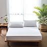 Bed Fitted Sheets with Elastic Corners 100 Cotton for King Bed