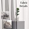 Bedroom Living Room Sheer Voile Curtains Translucent Solid Gray Sheer Curtains