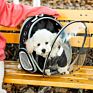 Beikott Transparent Space Capsule Travel Backpack Back Expandable Pet Carrier Backpack Bag for Small Cats Dogs and Birds Pets