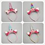 Belleworld Design Gold Glitter Horn Headband Flowers Alice Headband Accessory for Party Decoration Cosplay Costume