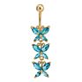 Belly Button Nail Medical Butterfly Shape Navel Nail Piercing Jewelry for Woman