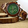 Bewell Newest Luxury Handmade Watch Quartz Chronograph Watch Engraved Wooden Watches Men Wrist