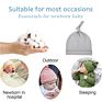 Bkd Super Soft Cotton 3-Pack 0-3 Months Newborn Infant Baby Beanie Hats