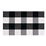 Black and White Cotton Buffalo Check Rug Outdoor Door Mat Home Plaid Area Carpet for Floor Kitchen Bathroom