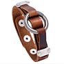 Black Cowhide Leather Bracelet for Men Jewelry