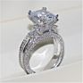 Black Friday Deals Women Cubic Zirconia Cz Diamond Elegant Eternity Engagement Wedding Band Ring