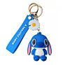 Blue Pink Color Cartoon Stitch Key Ring Cute Doll Car Bag Pendant Couple Keychain Creative Lover Children Birthday Small Gifts