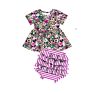 Blue Tie Dye Dress Set Kids Girl Girls Clothing Sets Kids Girls Short Set without on Maniking