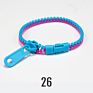 Blues Promotion Simple Double Colors Easter Basket Stuffers Fidget Toys Plastic Resin Zipper Bracelet for Children