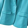 Bmurhm Za2021 Autumn Casual Women's Patch Pockets Single-Breasted Solid Color Ladies Blazer