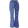 Boboyu Design Xs Cotton Trouser Two Tone Printed Vintage Y2K Denim Jeans Women High Waist Wide Leg Pants Slim Fit