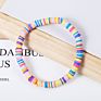 Bohemia Hawaii Beach Style Stack Disc Spacers Polymer Clay Bracelet