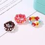 Bohemian Candy Color Resin Beads Finger Rings for Women Bijoux Elastic Stretch Finger Rings Jewelry (Kr079)