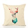 Bohemian Cartoon Animal Pattern Linen Cushion Cover Sofa Festival Pillow Cover Supports Pattern