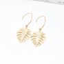Boho Leaf Dangle Leopard Acrylic Earrings Dainty Resin Geometry Drop Acetate Earrings for Women