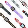 Boorui Silicone Print Patterns Watch Bands for Apple Watch Band Designer Straps for Apple Watch Series 7 6 5 4 3 2 1 /