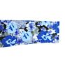 Boutique Kid Clothes Cotton Blue Floral Print All over O-Neck Long Sleeves Tunic Design Baby Girl Casual Dress