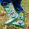 Boys Gumboots Rainy Season Products Children's Dinosaur Shoes Rubber Kids Rain Boots