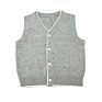 British Stylish Baby Boys V Neck Grey Color School Uniform Sweater Vest