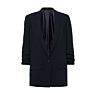 Business Casual Machine Washable Simple Pleats with Nine Split Sleeves Commuter Suit Jacket