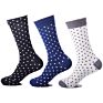 Business Cotton Dot Pattern Socks Dress Crew Socks for Men
