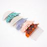 Canyuan Leaves Feathers Hair Combs Decorative Plastic Classical Tortoiseshell Cellulose Acetate Combs