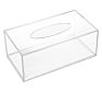 Car Use Rectangle White 4Mm Acrylic Tissue Box Cover