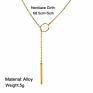 Casual Chocker Necklace Personality Infinity Cross Pendant Gold Color Choker Necklaces on Neck Women Jewelry