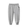 Casual Soft Cotton Elastic Waist Solid Color Harem Children Baby Boy Track Jogger Sweat Long Pants Trousers for Kids