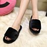 Casual Womens Ladies Slip on Sliders Fluffy Faux Fur Flat Slipper Flip Flop Sandal Solid Ladies Shoes Woman Shoes