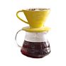 Ceramic Coffee Dripper for Neat Filter Cone Pour over Coffee Cone Dripper Filter with Cup Stand(1-4 Cups)