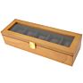 Cherry Watch Box Wooden Organizer 5 Slots Watch Display Case 5