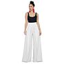 Chiffon Style Trousers for Ladies High Waist Long Modern Office Solid Women Trousers Wide Leg Pants Palazzo Pants