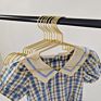 Children Clothing Hangers with Non Slip Grooves Aluminum Alloy Hangers Heavy Duty Space Saving Hanger for Daily Life