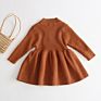 One Piece Sweater Dress Long Sleeve Spring Baby Girl Knitted Dress