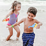 Children Outdoor Water Gun Sand Beach Game Spray Water Gun Toy Plastic Air Pressure Cartoon Dinosaurs Small Water Gun Toy