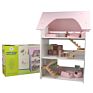 Children Play House Toys Pretend Play Furniture Toy Three Floors Doll House for Girl