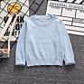 Children's Clothing Kid's Autumn and Solid Color round Neck Pullover Sweater Candy Color Base Shirt Sweater